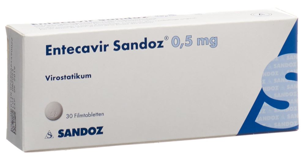 ENTECAVIR Sandoz 0.5 mg, Hauptbild