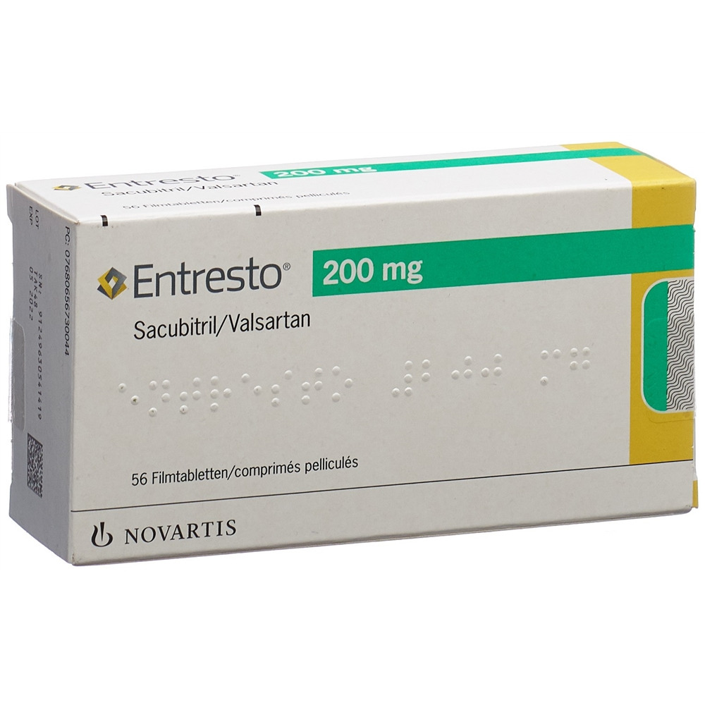 ENTRESTO cpr pell 200 mg blist 56 pce, image principale