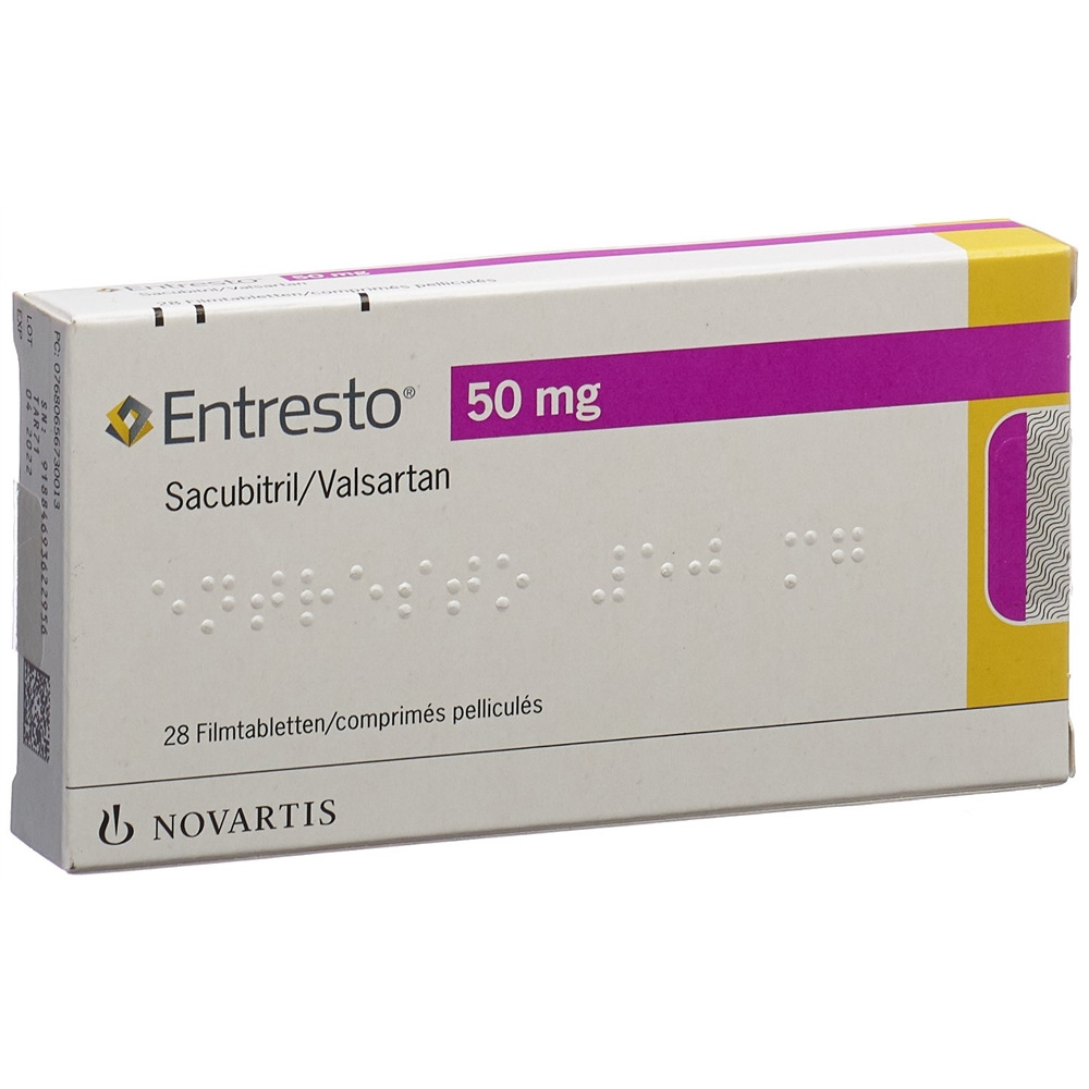 ENTRESTO cpr pell 50 mg blist 28 pce, image principale