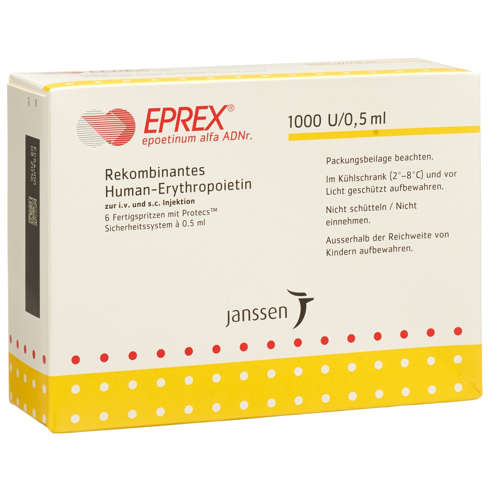 EPREX Inj Lös 1000 IE/0.5ml mit Sicherheitssystem (Protecs) Fertspr 0.5 ml, Hauptbild