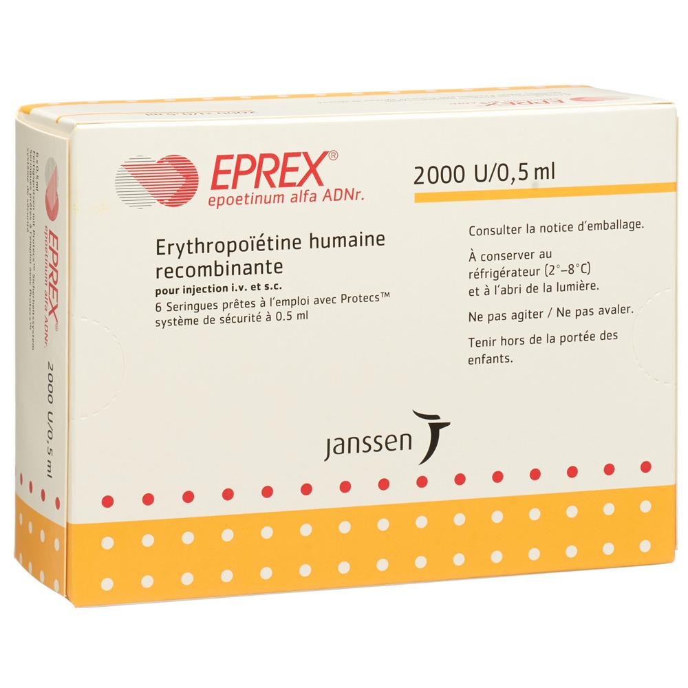 EPREX Inj Lös 2000 IE/0.5ml mit Sicherheitssystem (Protecs) Fertspr 0.5 ml, Bild 2 von 2