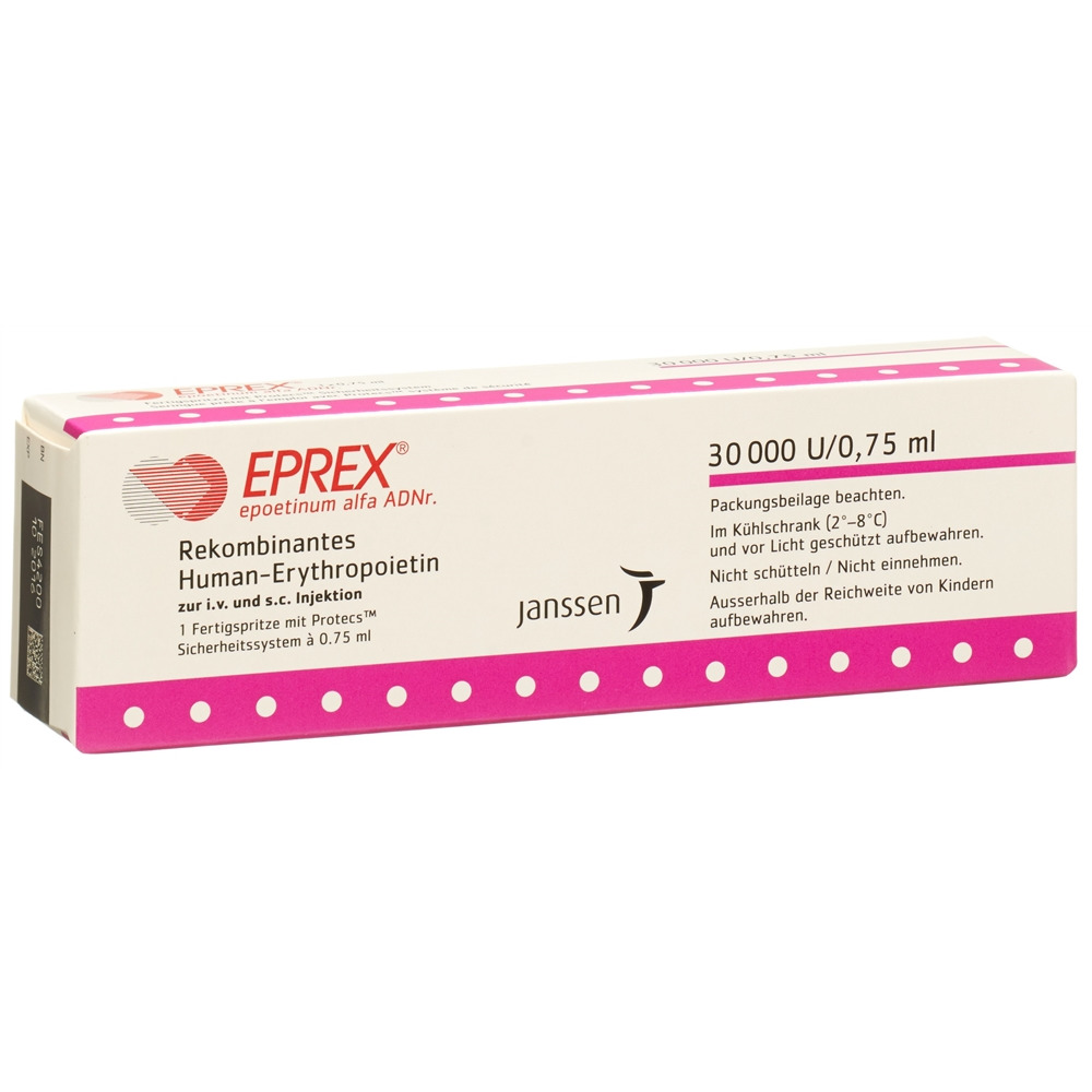 EPREX Inj Lös 30000 IE/0.75ml mit Sicherheitssystem (Protecs) Fertspr 0.75 ml, Hauptbild