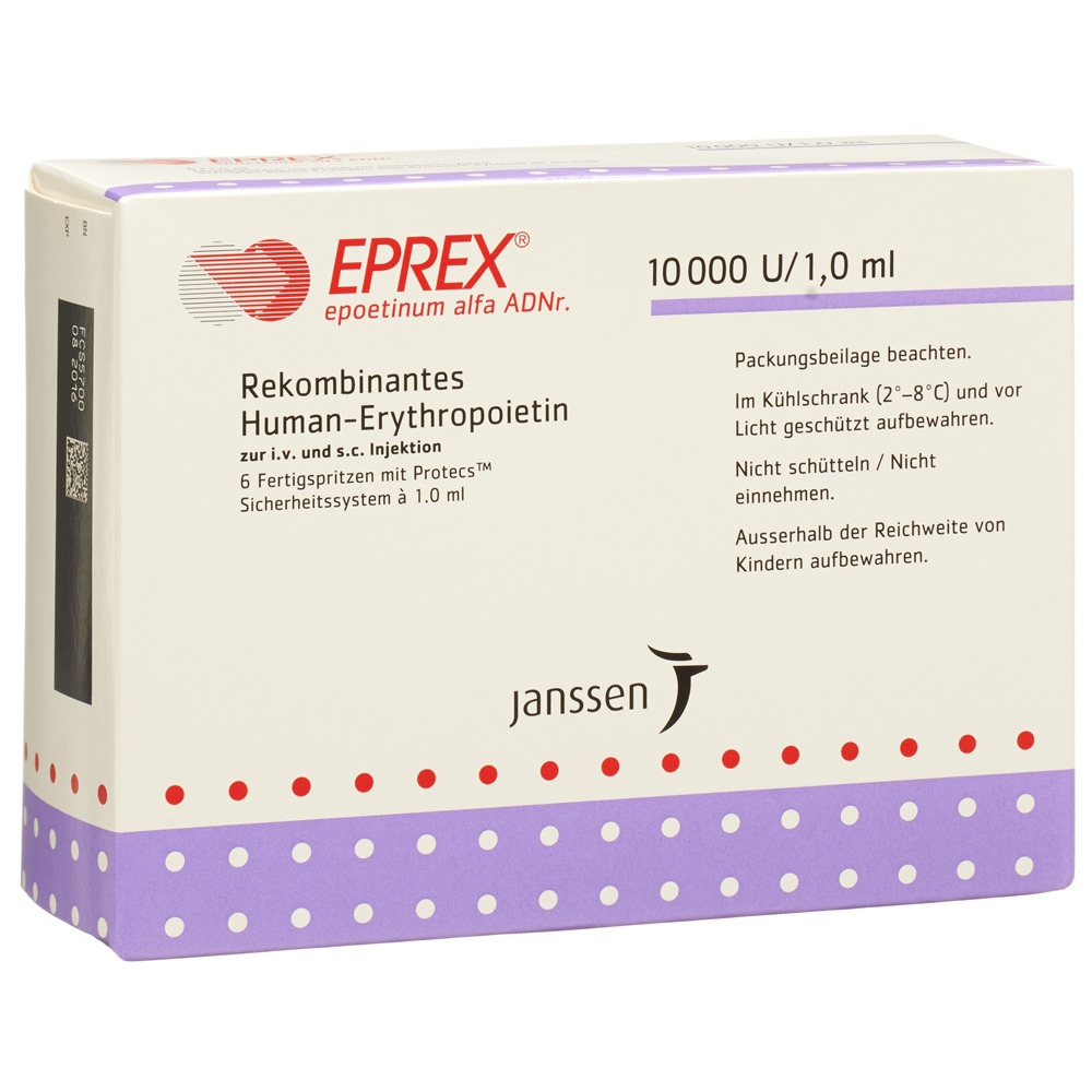 EPREX sol inj 10000 IE/ml avec système de sécurité (Protecs) ser pré 1 ml, image principale