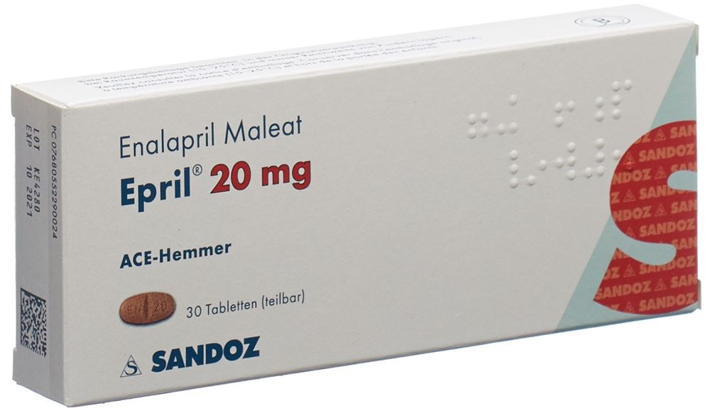 EPRIL cpr 20 mg blist 30 pce, image principale