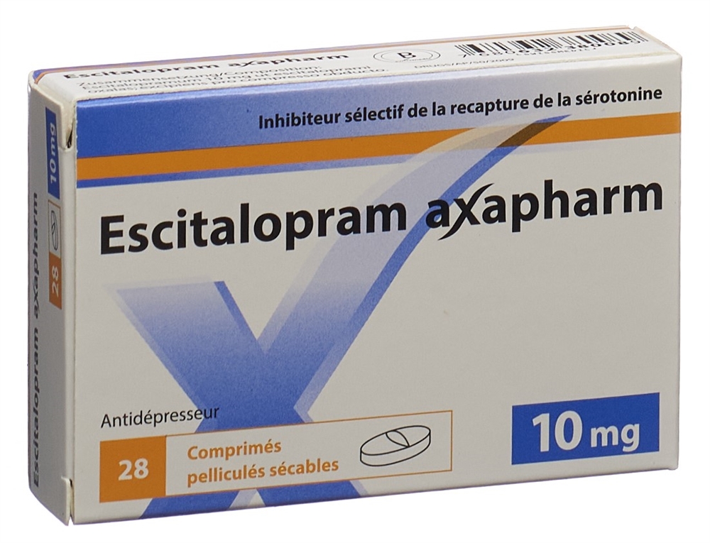 ESCITALOPRAM axapharm 10 mg, image 2 sur 2