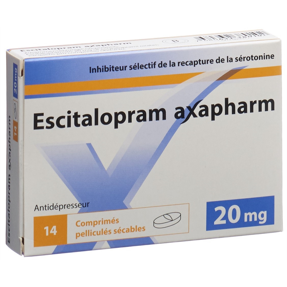 ESCITALOPRAM axapharm 20 mg, image 2 sur 2