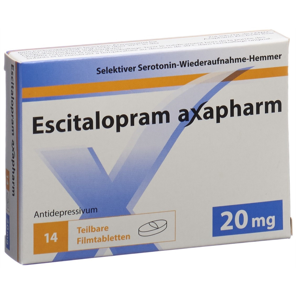 ESCITALOPRAM axapharm 20 mg, image principale