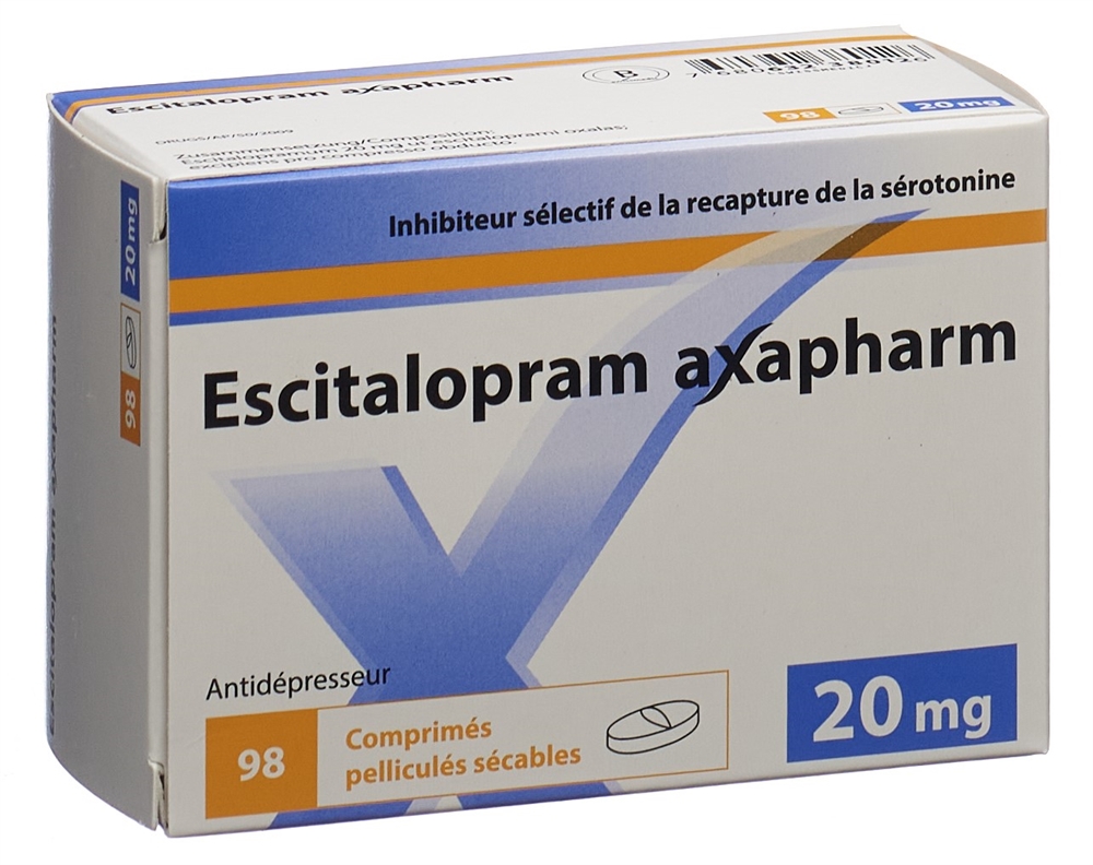 ESCITALOPRAM axapharm 20 mg, image 2 sur 2