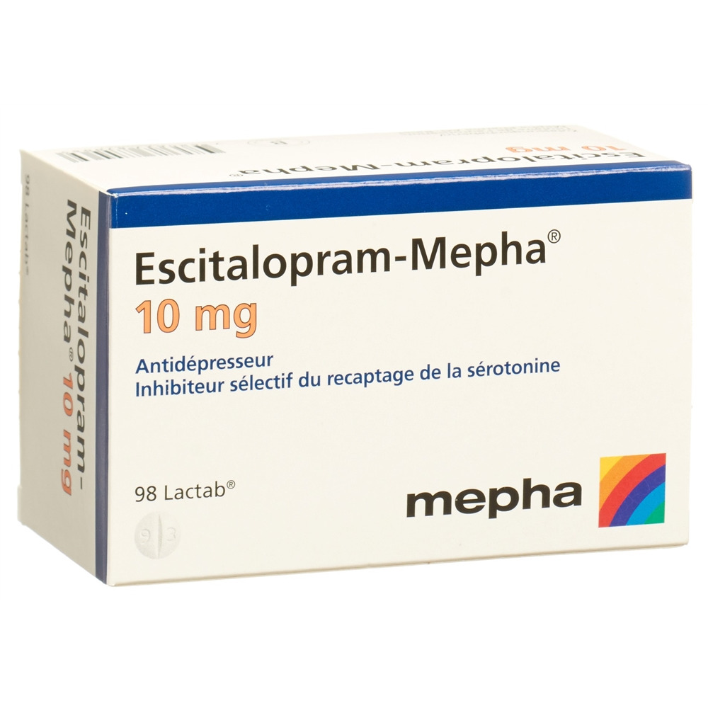 ESCITALOPRAM Mepha 10 mg, image 2 sur 2