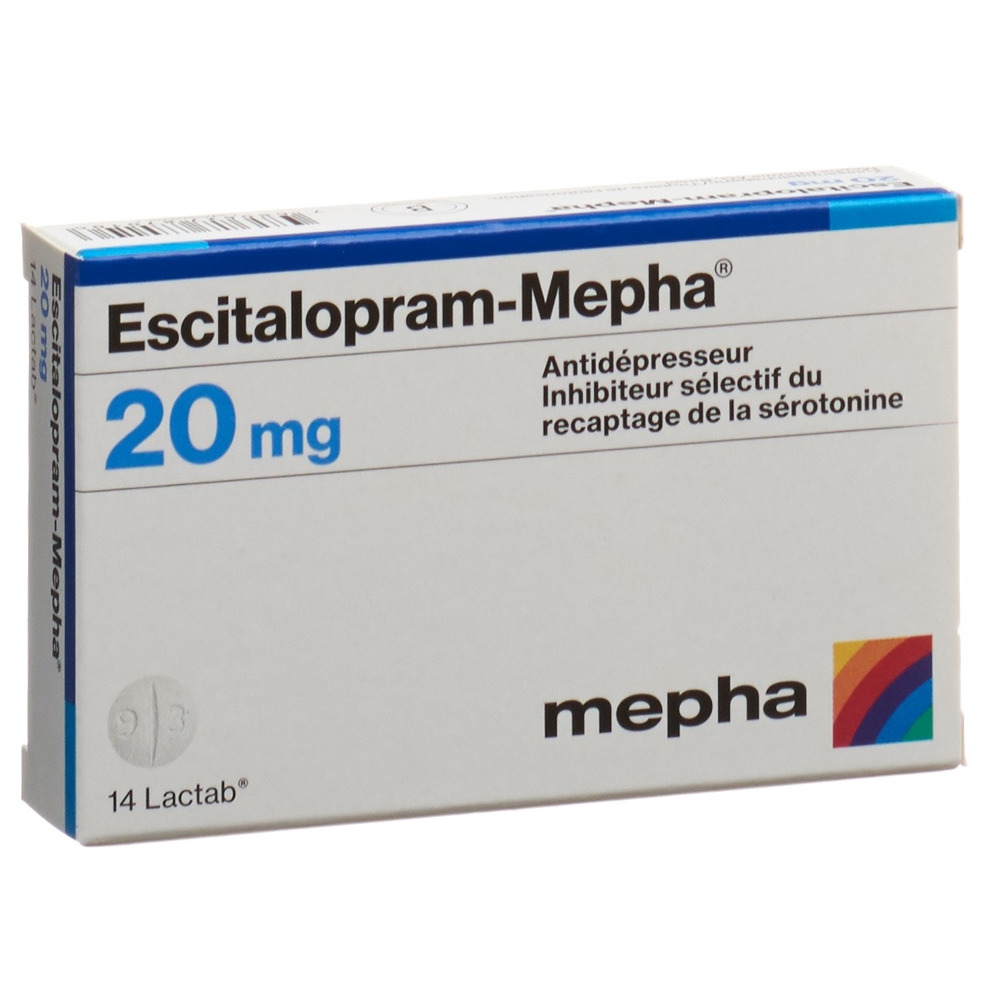 ESCITALOPRAM Mepha 20 mg, image 2 sur 2