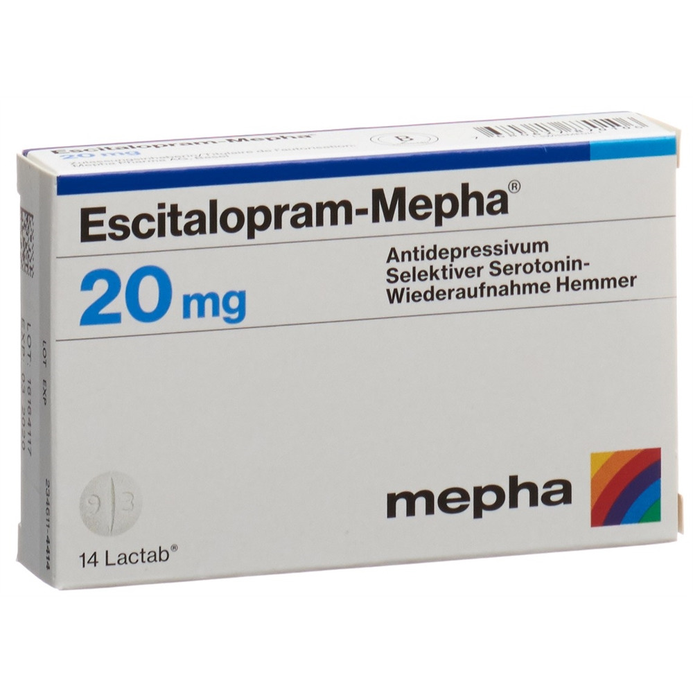 ESCITALOPRAM Mepha 20 mg, image principale