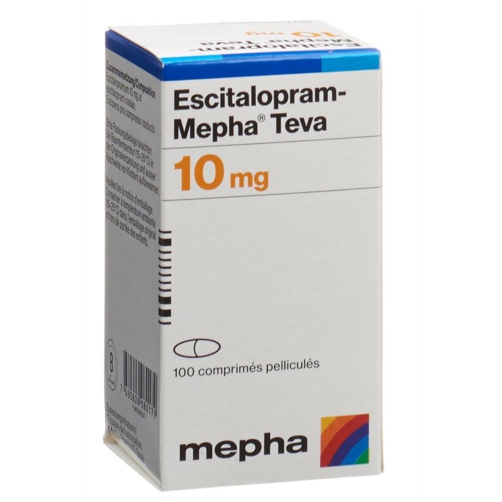 ESCITALOPRAM Mepha Teva 10 mg, image 2 sur 2