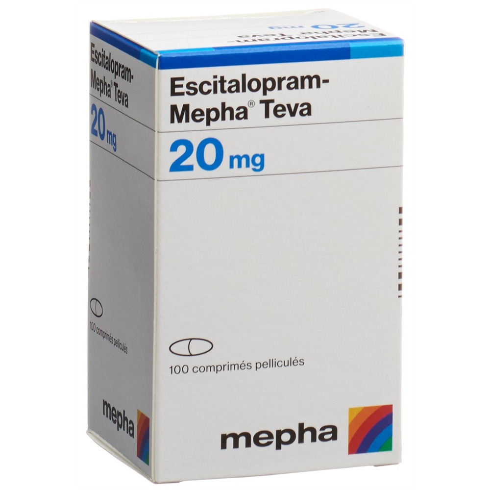 ESCITALOPRAM Mepha Teva 20 mg, image 2 sur 2