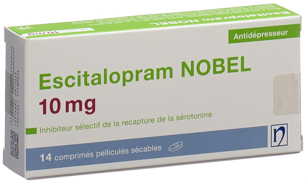 ESCITALOPRAM NOBEL 10 mg, image 2 sur 2
