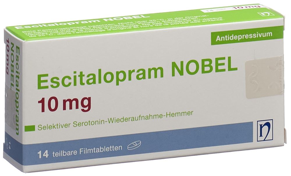 ESCITALOPRAM NOBEL 10 mg, Hauptbild