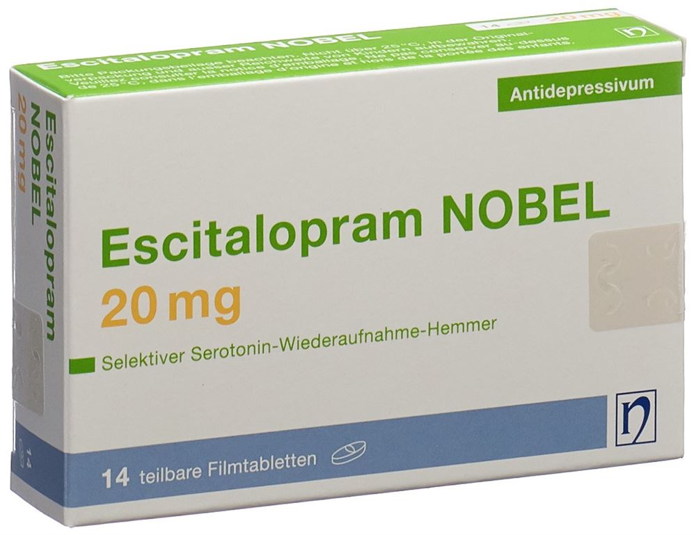 ESCITALOPRAM NOBEL 20 mg, Hauptbild