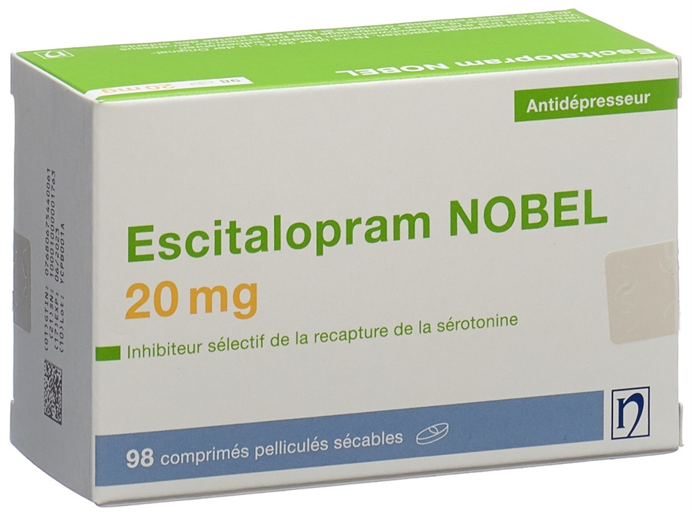 ESCITALOPRAM NOBEL 20 mg, Bild 2 von 2