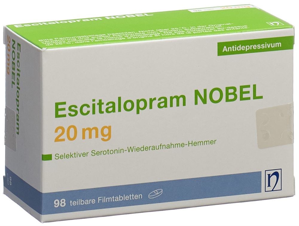 ESCITALOPRAM NOBEL 20 mg, Hauptbild