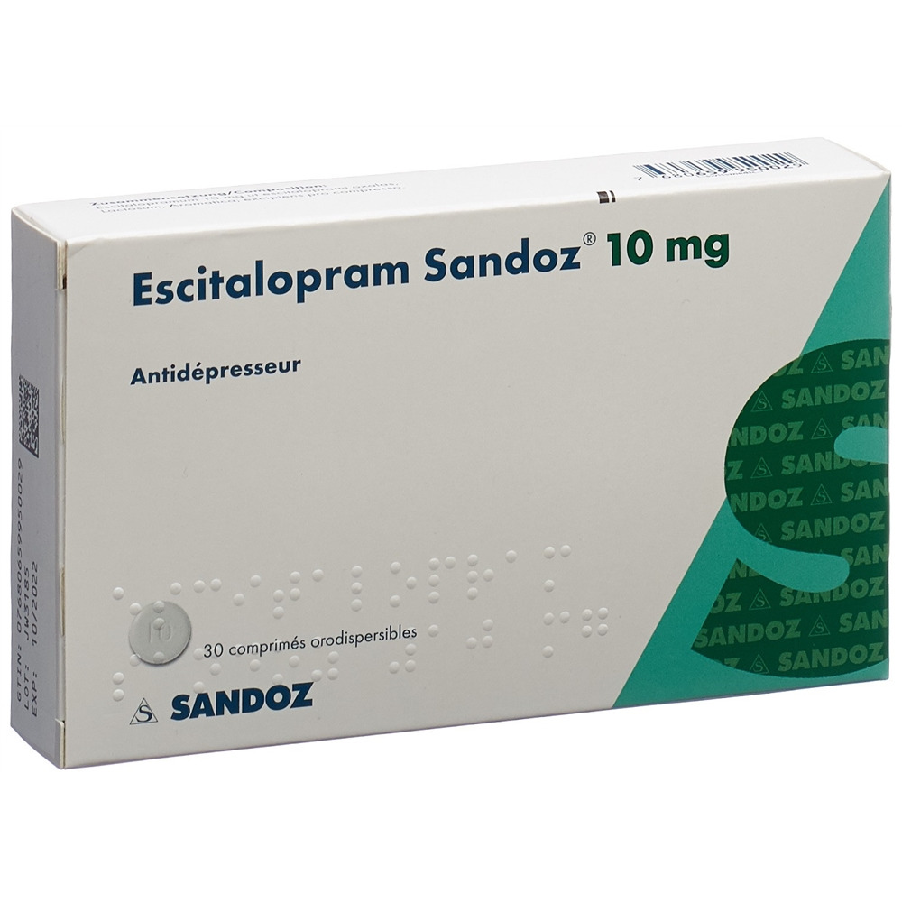 ESCITALOPRAM Sandoz 10 mg, image 2 sur 2