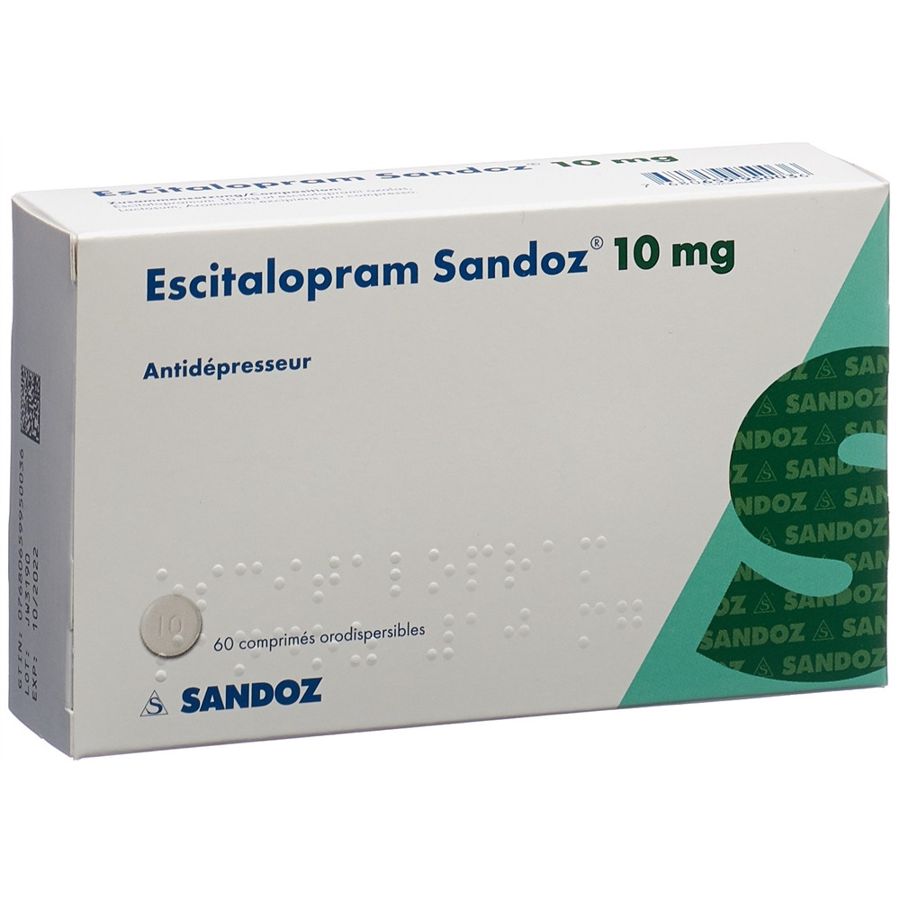 ESCITALOPRAM Sandoz 10 mg, image 2 sur 2