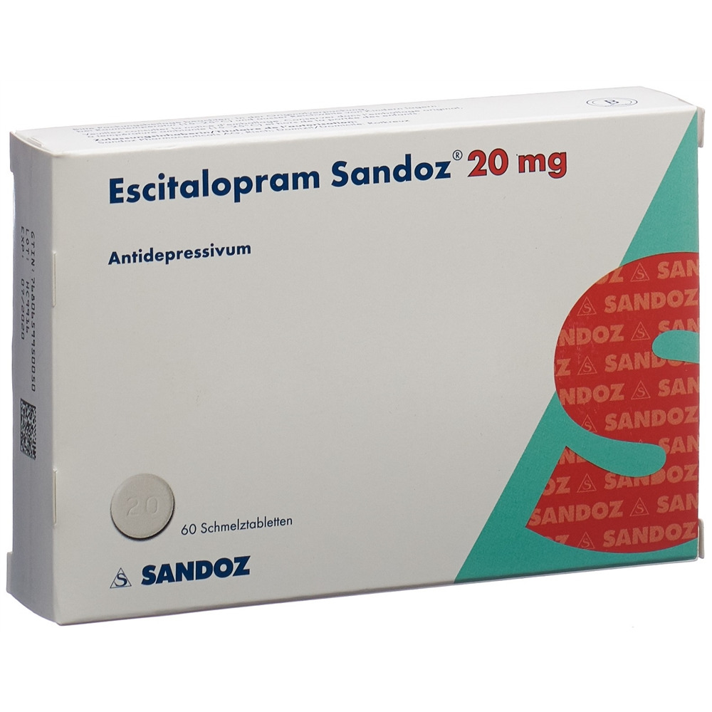ESCITALOPRAM Sandoz 20 mg, image principale