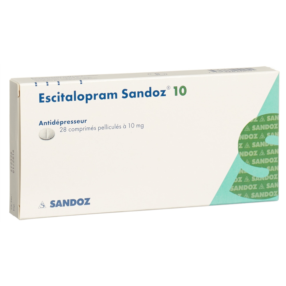 ESCITALOPRAM Sandoz 10 mg, image 2 sur 2