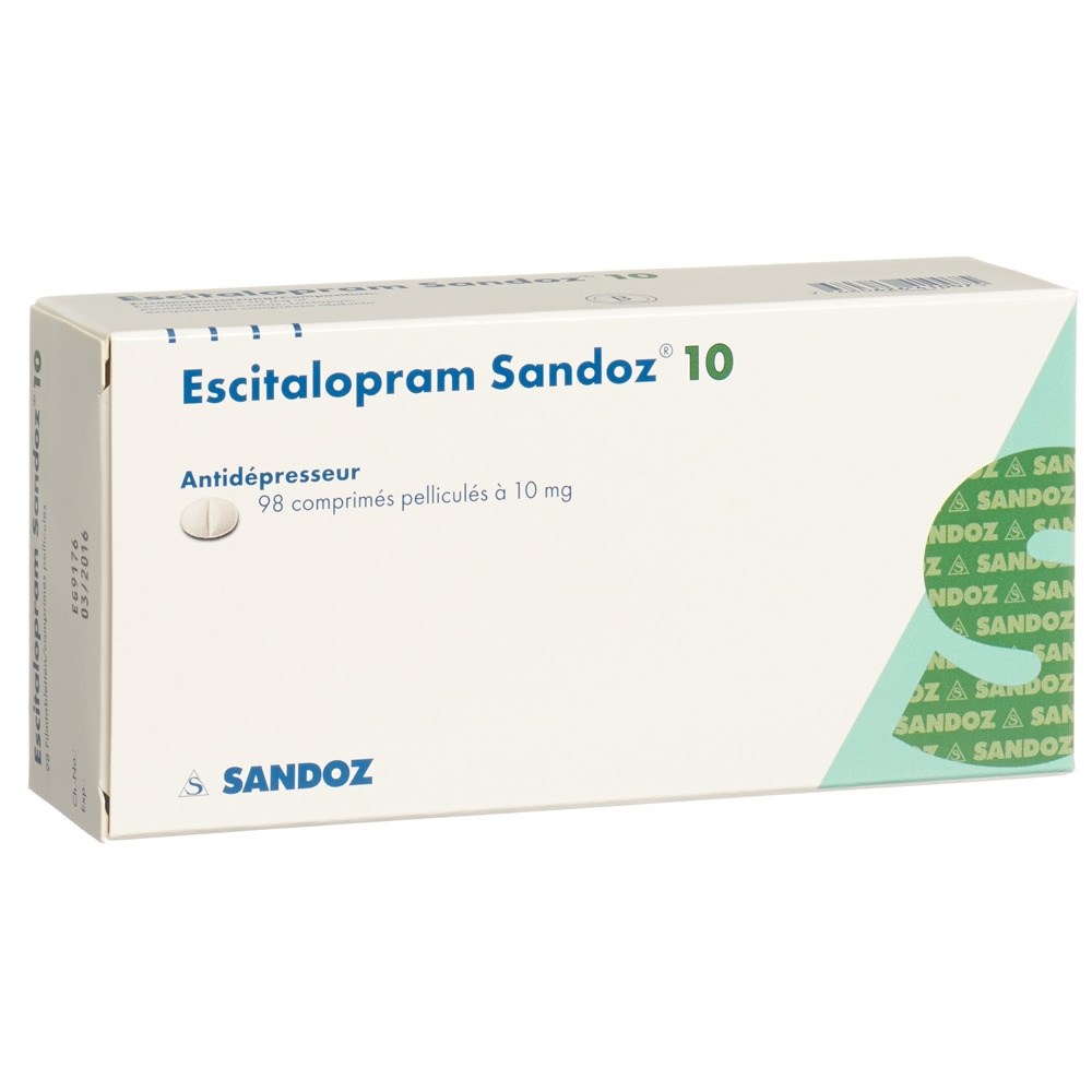 ESCITALOPRAM Sandoz 10 mg, image 2 sur 2