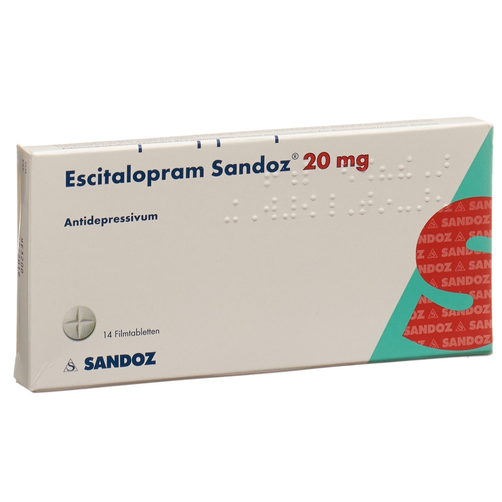 ESCITALOPRAM Sandoz 20 mg, image principale