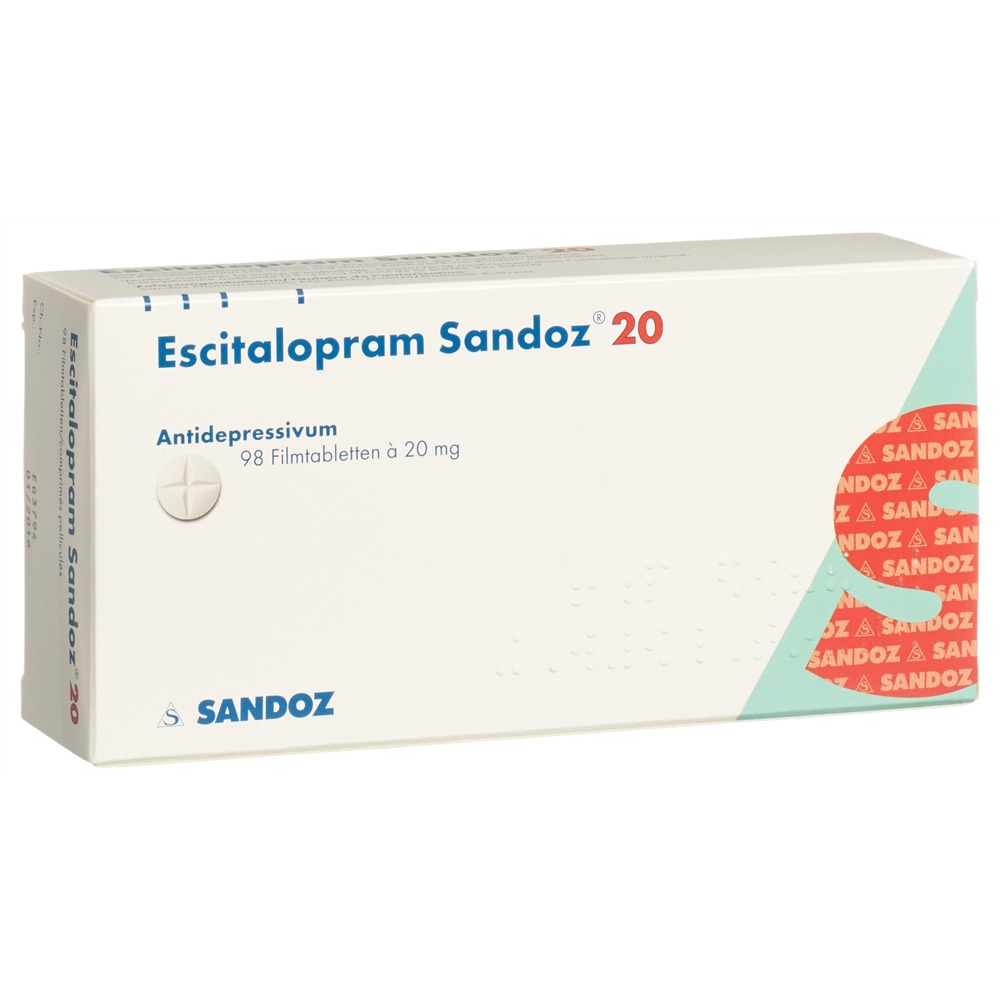 ESCITALOPRAM Sandoz 20 mg, image principale