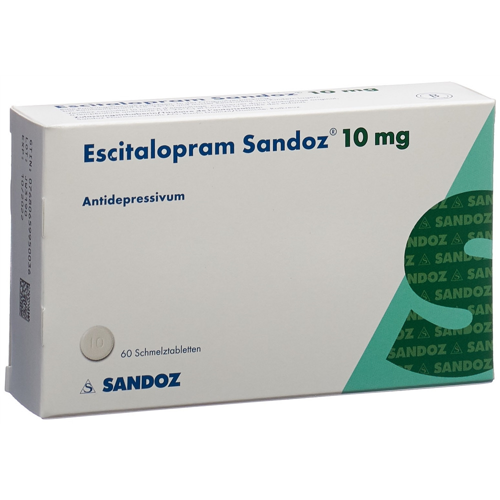 ESCITALOPRAM Sandoz 10 mg, Hauptbild