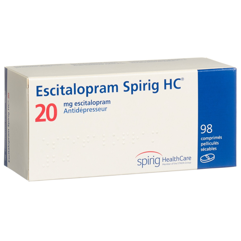 ESCITALOPRAM Spirig HC 20 mg, image 2 sur 2