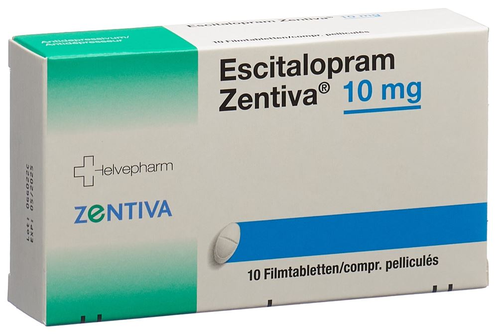 ESCITALOPRAM Zentiva 10 mg, image principale