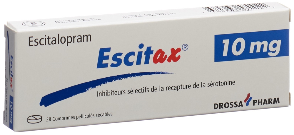 ESCITAX cpr pell 10 mg blist 28 pce, image 2 sur 2