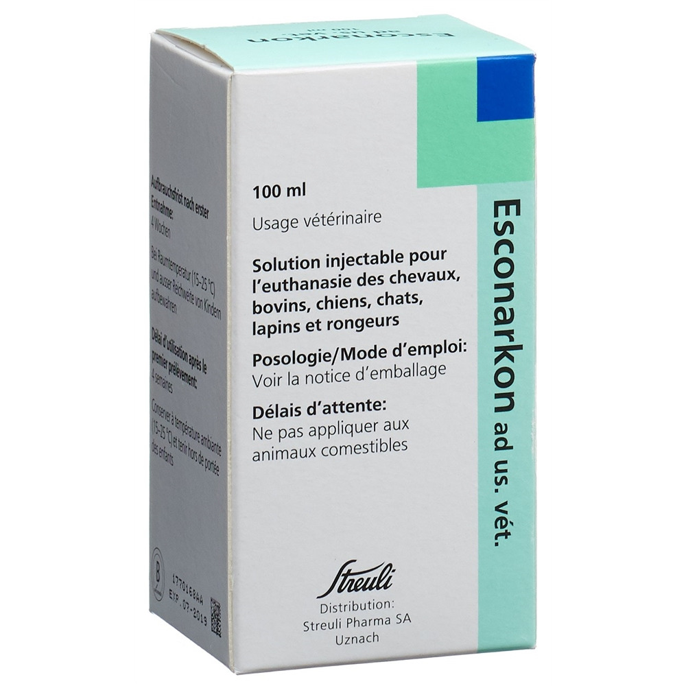 ESCONARKON sol inj 300 mg/ml ad us. vet. fl 100 ml, image 2 sur 2