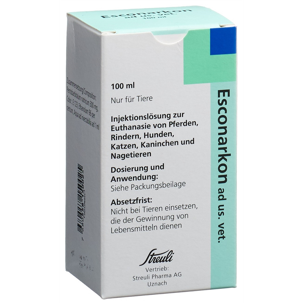 ESCONARKON sol inj 300 mg/ml ad us. vet. fl 100 ml, image principale