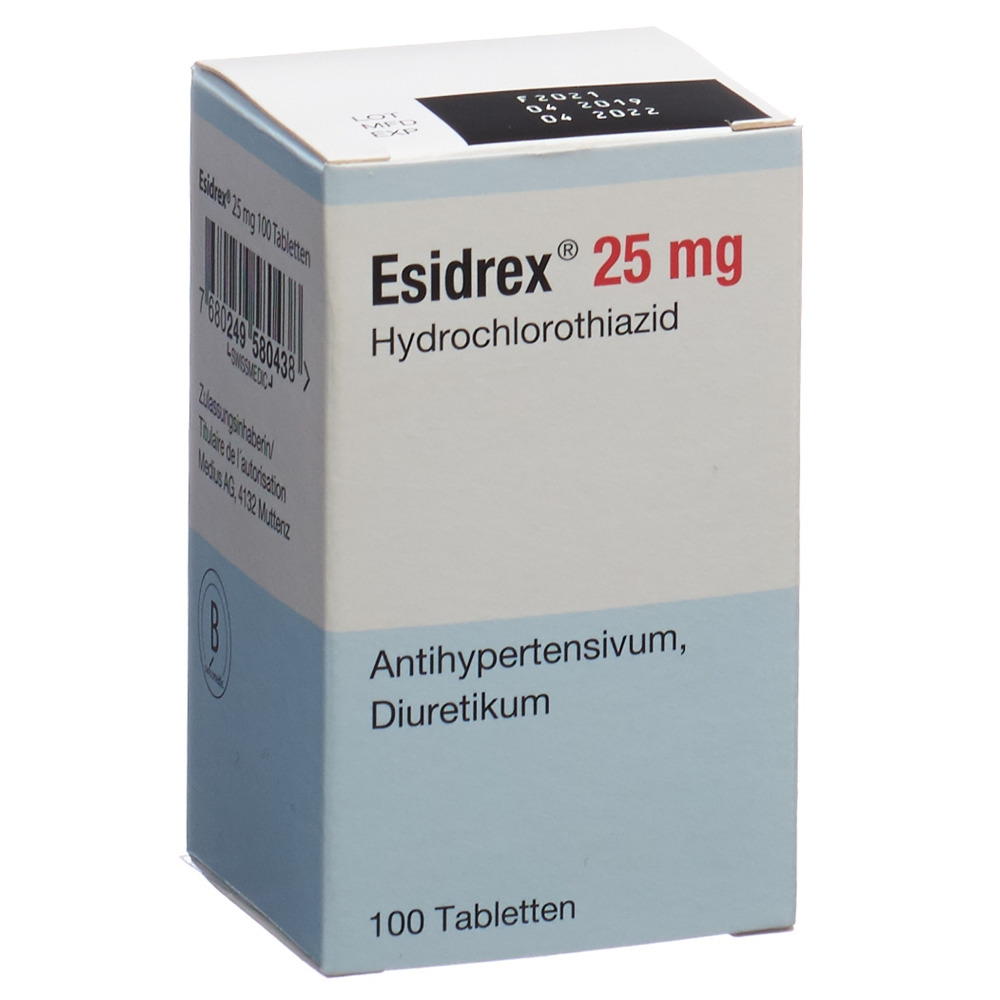 ESIDREX Tabl 25 mg Ds 100 Stk, Hauptbild