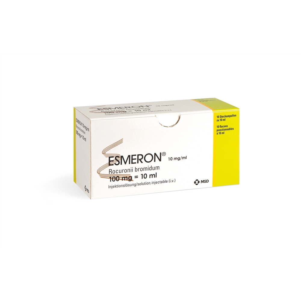 ESMERON Inj Lös 100 mg/10ml Durchstf 10 ml, Hauptbild