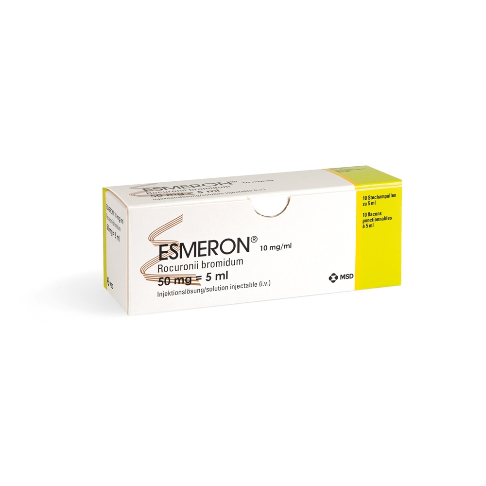 ESMERON sol inj 50 mg/5ml flac 5 ml, image principale