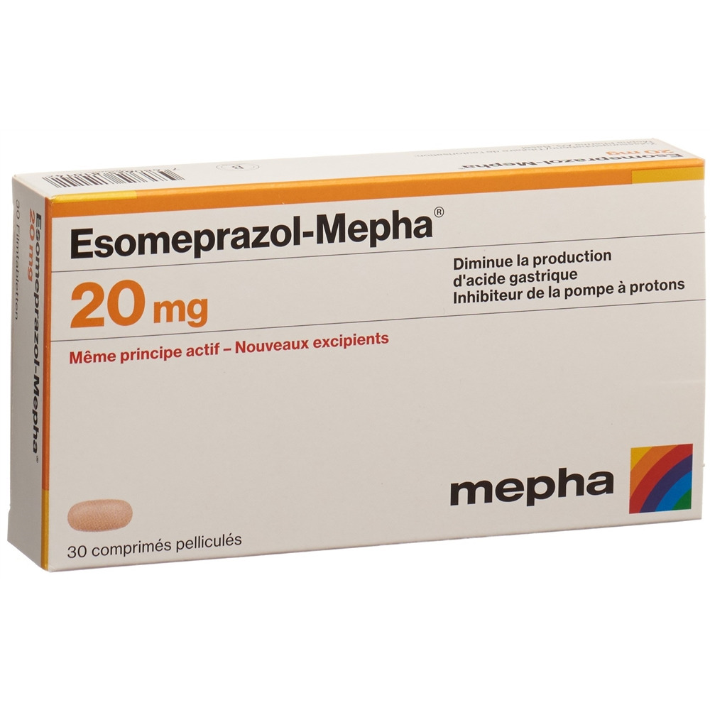 ESOMEPRAZOLE Mepha 20 mg, image 2 sur 2