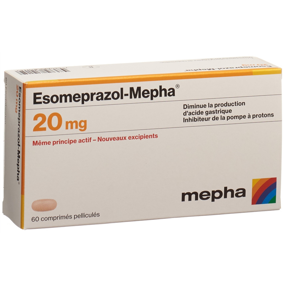 ESOMEPRAZOLE Mepha 20 mg, image 2 sur 2