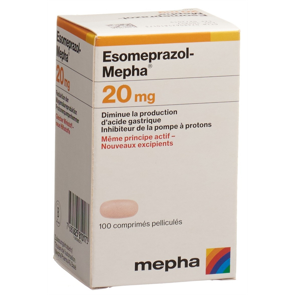 ESOMEPRAZOLE Mepha 20 mg, image 2 sur 2