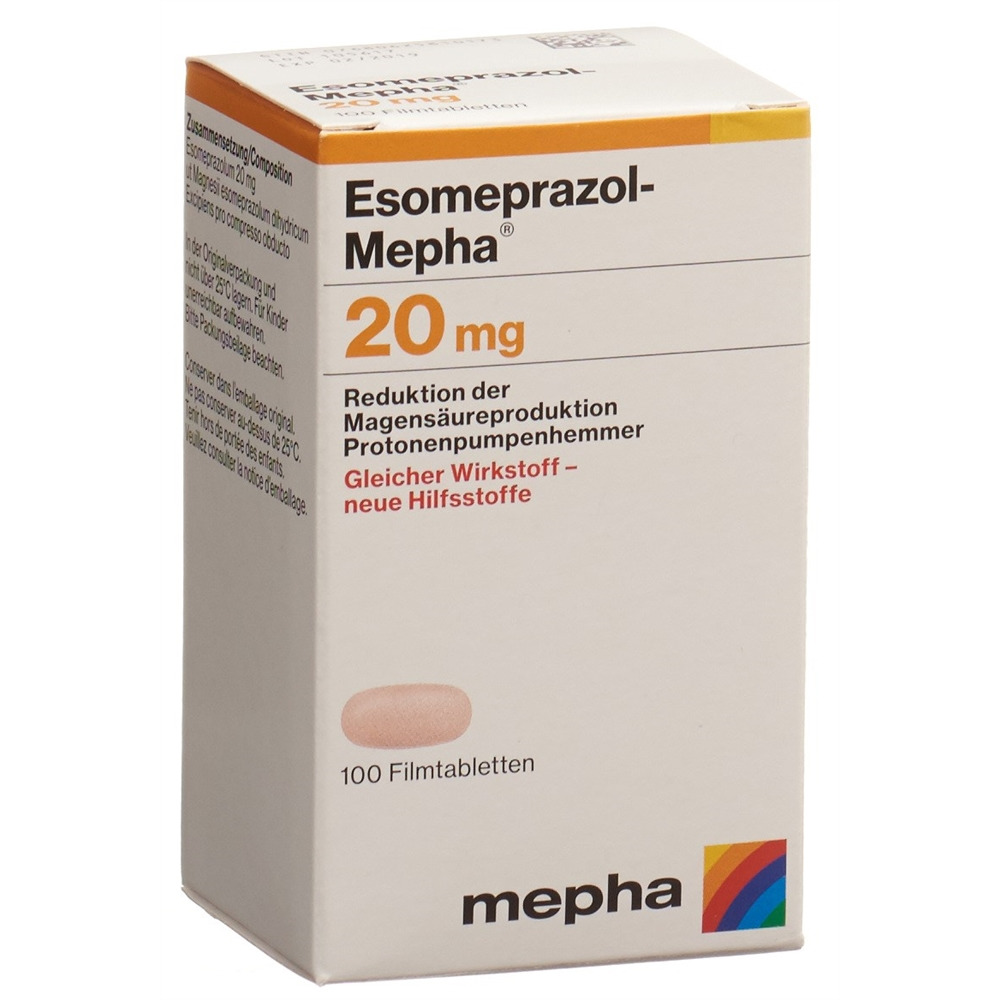 ESOMEPRAZOLE Mepha 20 mg, image principale