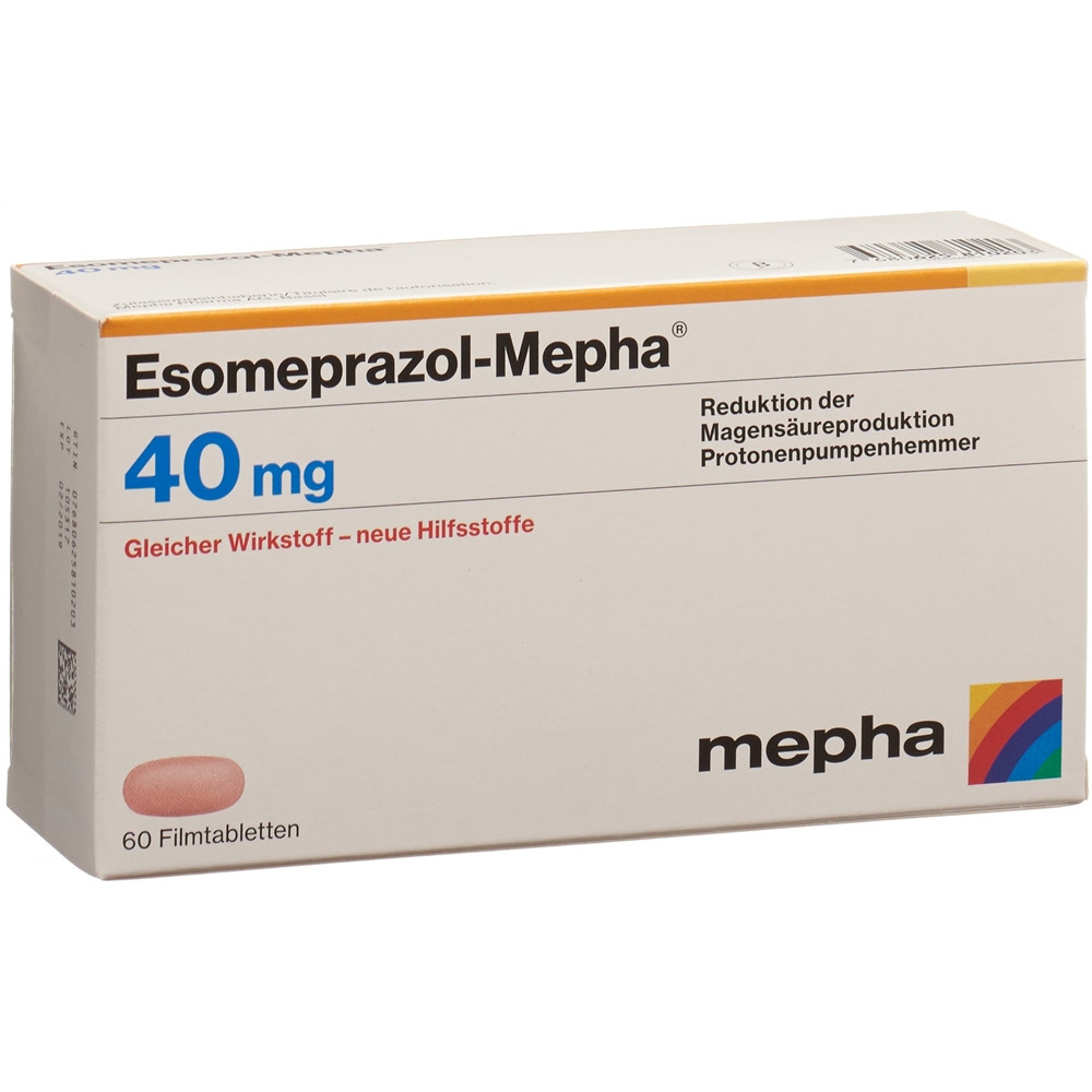 ESOMEPRAZOLE Mepha 40 mg, image principale