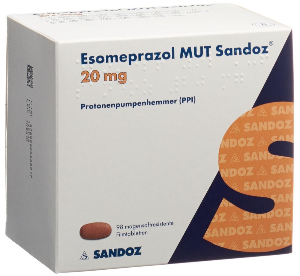 ESOMEPRAZOLE MUT Sandoz 20 mg, Hauptbild