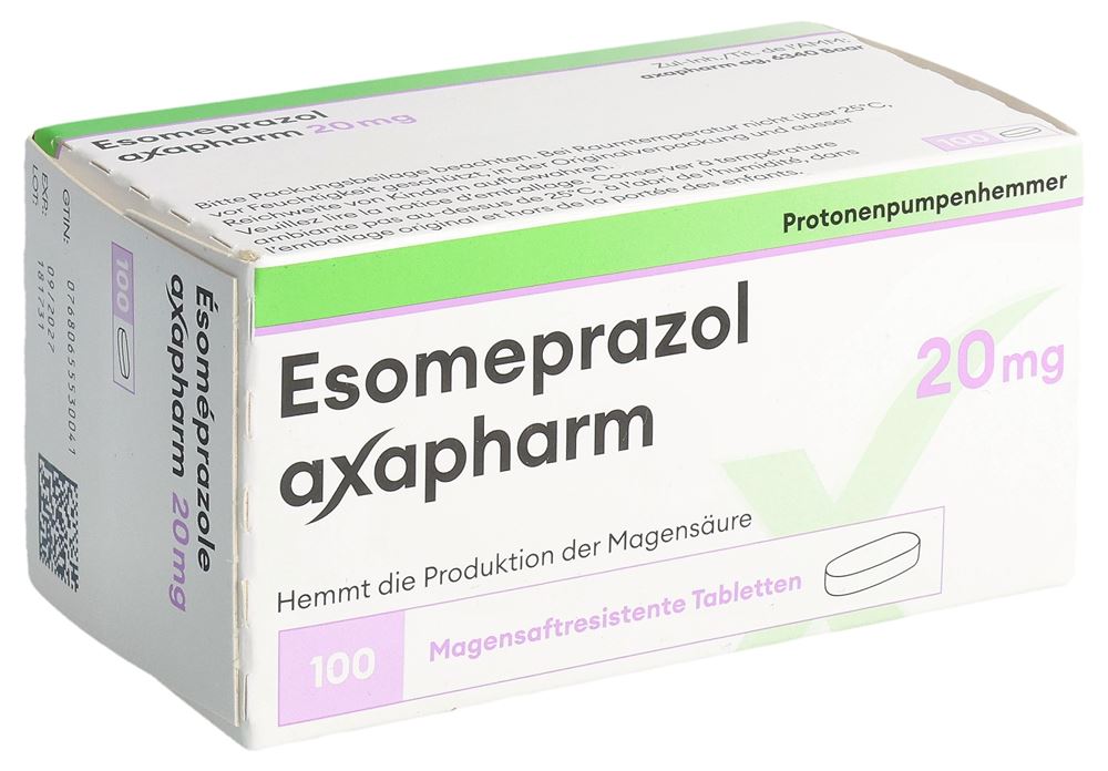 ESOMEPRAZOLE axapharm 20 mg, image principale