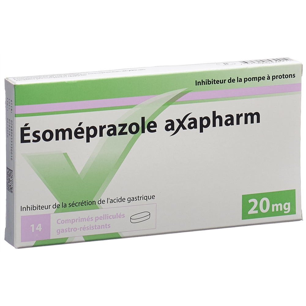 ESOMEPRAZOLE Axapharm 20 mg, image 2 sur 2