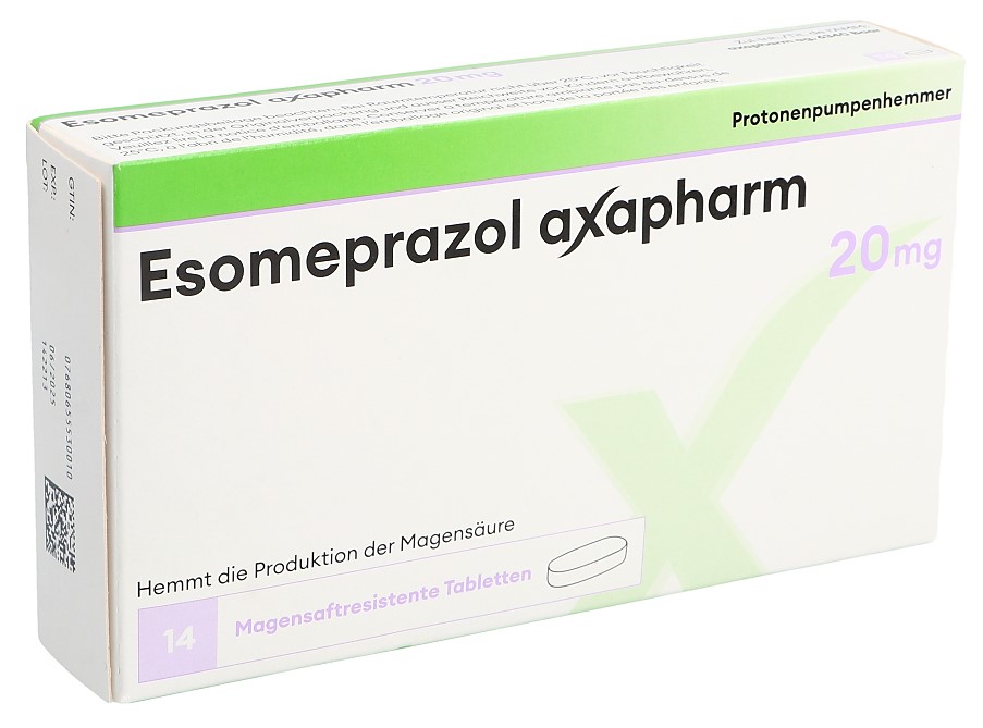 ESOMEPRAZOLE Axapharm 20 mg, image principale