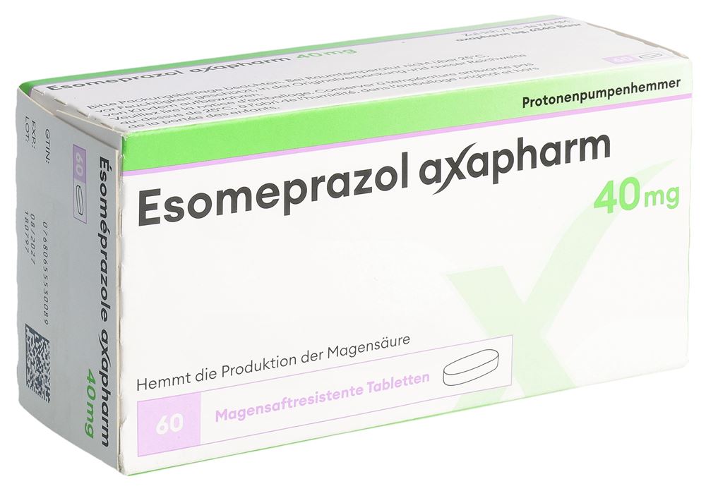 ESOMEPRAZOLE Axapharm 40 mg, image principale