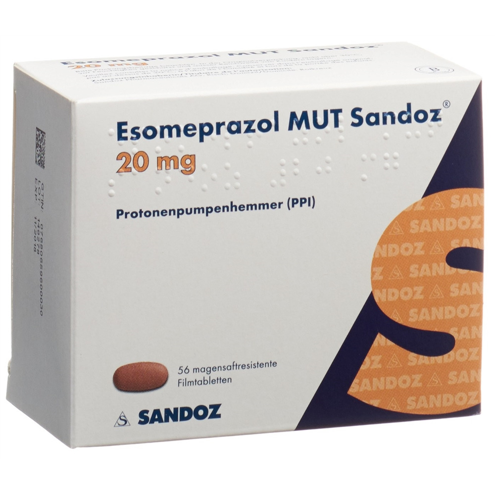 ESOMEPRAZOLE MUT Sandoz 20 mg