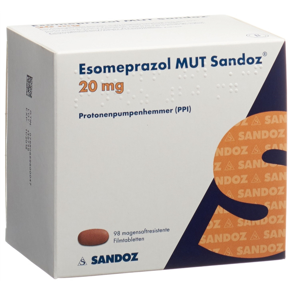 ESOMEPRAZOLE MUT Sandoz 20 mg